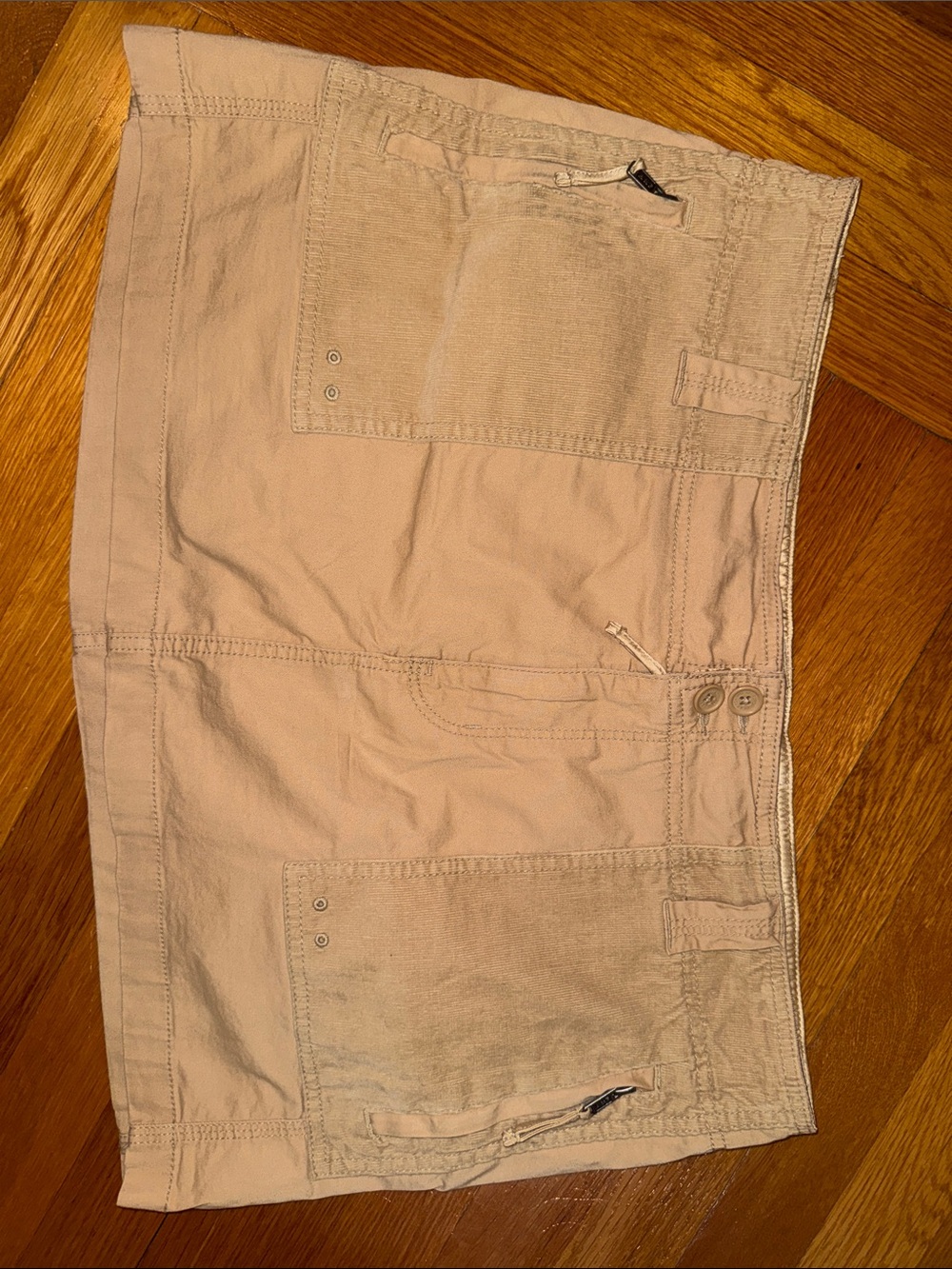 Women’s Khaki Utility mini skirt - Beige